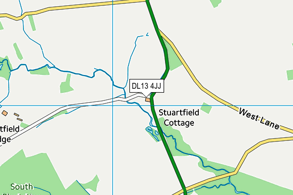 DL13 4JJ map - OS VectorMap District (Ordnance Survey) DL13 4JJ map - OS VectorMap District (Ordnance Survey)