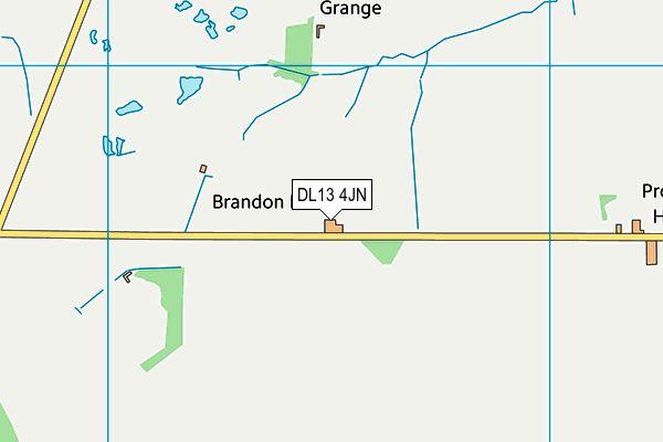 DL13 4JN map - OS VectorMap District (Ordnance Survey)