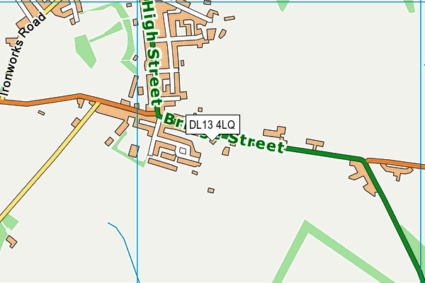 DL13 4LQ map - OS VectorMap District (Ordnance Survey) DL13 4LQ map - OS VectorMap District (Ordnance Survey)