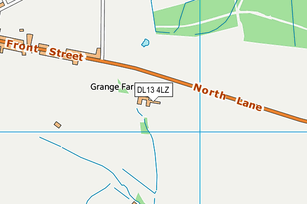 DL13 4LZ map - OS VectorMap District (Ordnance Survey) DL13 4LZ map - OS VectorMap District (Ordnance Survey)