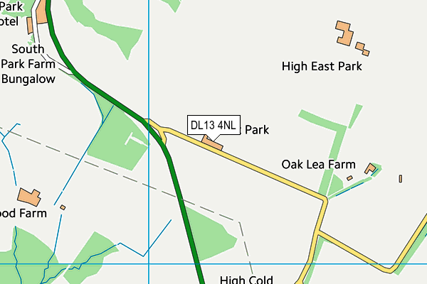 DL13 4NL map - OS VectorMap District (Ordnance Survey) DL13 4NL map - OS VectorMap District (Ordnance Survey)