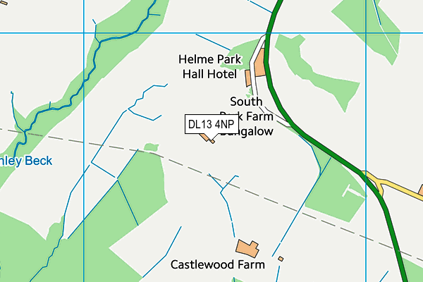 DL13 4NP map - OS VectorMap District (Ordnance Survey) DL13 4NP map - OS VectorMap District (Ordnance Survey)