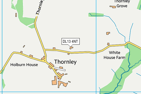 DL13 4NT map - OS VectorMap District (Ordnance Survey) DL13 4NT map - OS VectorMap District (Ordnance Survey)