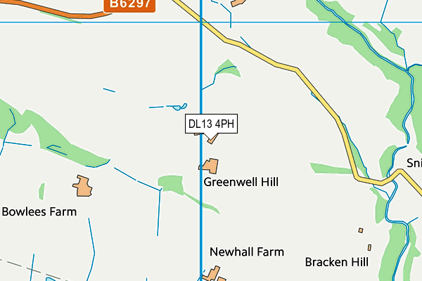 DL13 4PH map - OS VectorMap District (Ordnance Survey) DL13 4PH map - OS VectorMap District (Ordnance Survey)