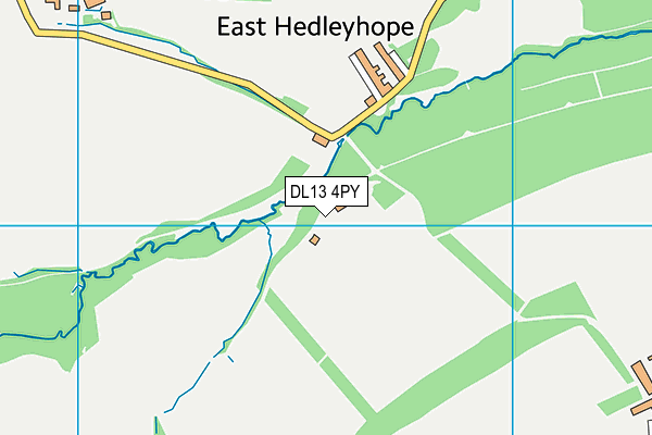 DL13 4PY map - OS VectorMap District (Ordnance Survey) DL13 4PY map - OS VectorMap District (Ordnance Survey)