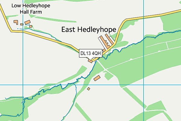 DL13 4QH map - OS VectorMap District (Ordnance Survey)