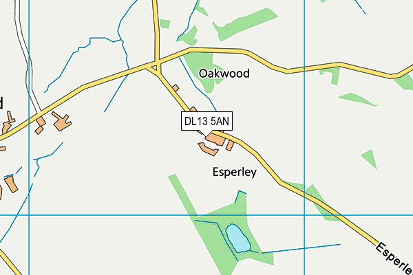 DL13 5AN map - OS VectorMap District (Ordnance Survey) DL13 5AN map - OS VectorMap District (Ordnance Survey)