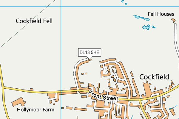 DL13 5HE map - OS VectorMap District (Ordnance Survey) DL13 5HE map - OS VectorMap District (Ordnance Survey)