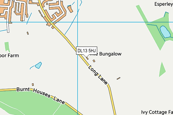 DL13 5HJ map - OS VectorMap District (Ordnance Survey) DL13 5HJ map - OS VectorMap District (Ordnance Survey)