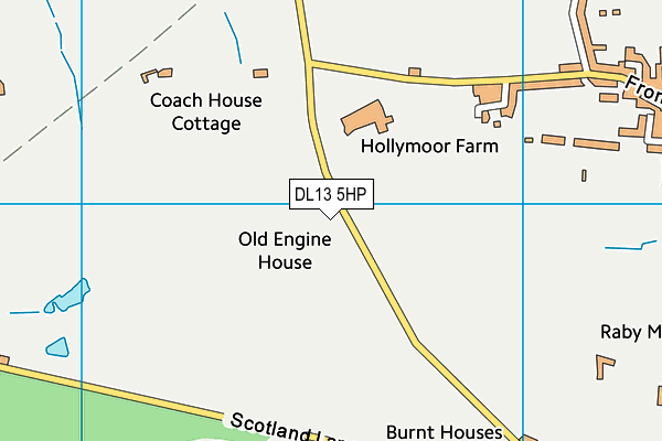 DL13 5HP map - OS VectorMap District (Ordnance Survey) DL13 5HP map - OS VectorMap District (Ordnance Survey)
