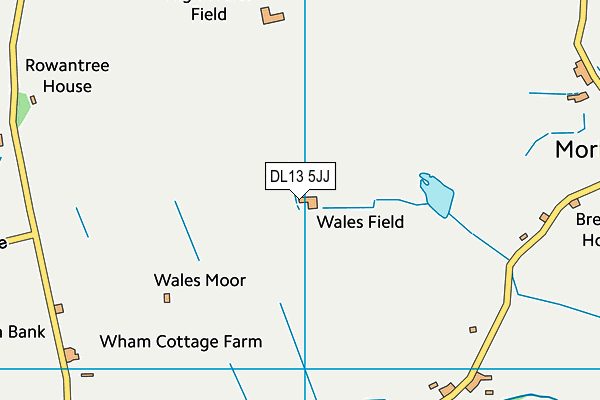 DL13 5JJ map - OS VectorMap District (Ordnance Survey) DL13 5JJ map - OS VectorMap District (Ordnance Survey)