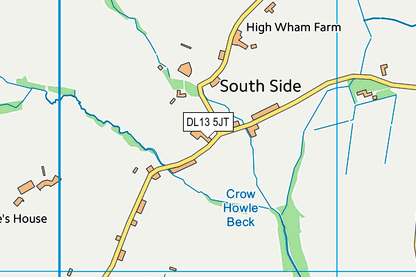 DL13 5JT map - OS VectorMap District (Ordnance Survey) DL13 5JT map - OS VectorMap District (Ordnance Survey)