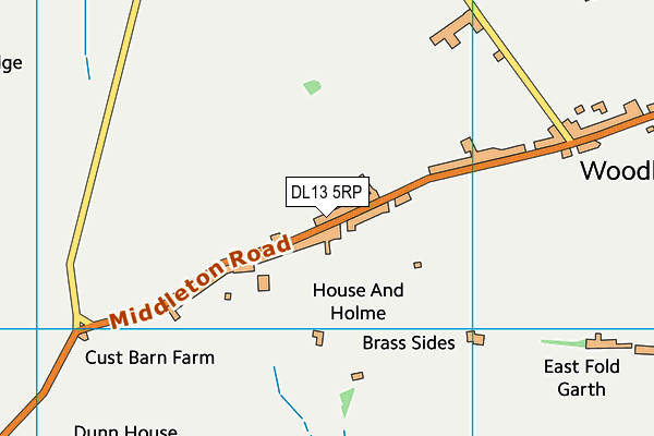DL13 5RP map - OS VectorMap District (Ordnance Survey) DL13 5RP map - OS VectorMap District (Ordnance Survey)