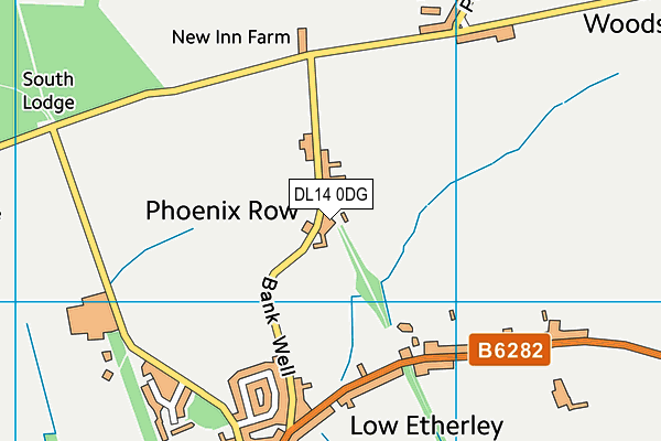 DL14 0DG map - OS VectorMap District (Ordnance Survey) DL14 0DG map - OS VectorMap District (Ordnance Survey)