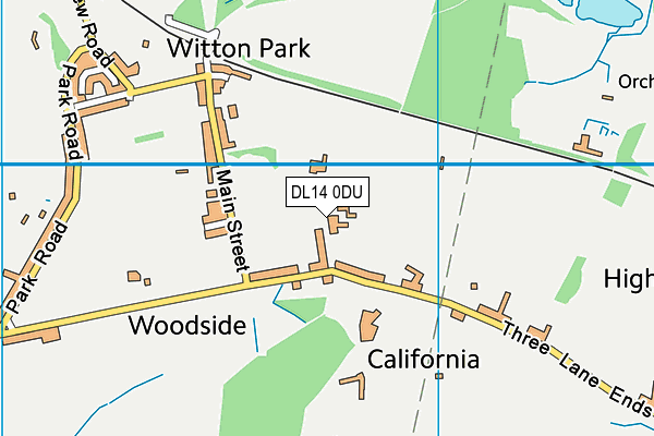 DL14 0DU map - OS VectorMap District (Ordnance Survey) DL14 0DU map - OS VectorMap District (Ordnance Survey)