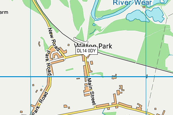 DL14 0DY map - OS VectorMap District (Ordnance Survey) DL14 0DY map - OS VectorMap District (Ordnance Survey)