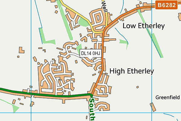 DL14 0HJ map - OS VectorMap District (Ordnance Survey) DL14 0HJ map - OS VectorMap District (Ordnance Survey)