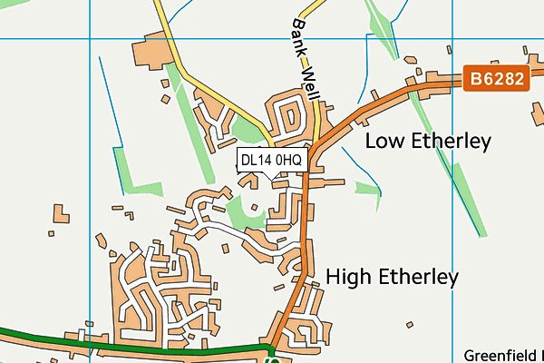 DL14 0HQ map - OS VectorMap District (Ordnance Survey) DL14 0HQ map - OS VectorMap District (Ordnance Survey)