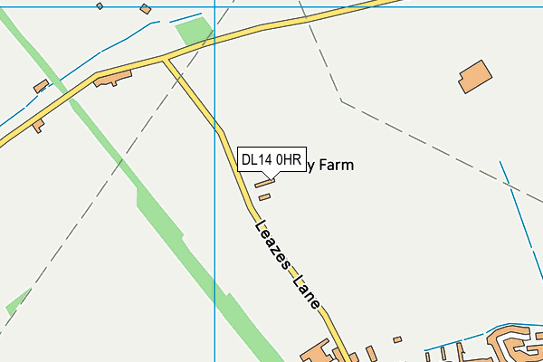 DL14 0HR map - OS VectorMap District (Ordnance Survey) DL14 0HR map - OS VectorMap District (Ordnance Survey)