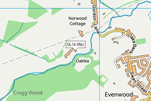 DL14 0NU map - OS VectorMap District (Ordnance Survey) DL14 0NU map - OS VectorMap District (Ordnance Survey)