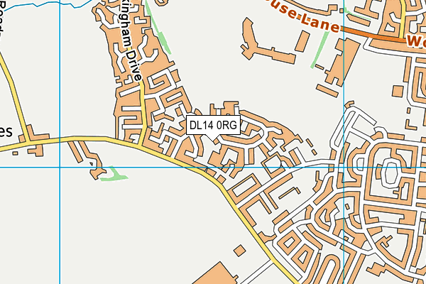 DL14 0RG map - OS VectorMap District (Ordnance Survey) DL14 0RG map - OS VectorMap District (Ordnance Survey)
