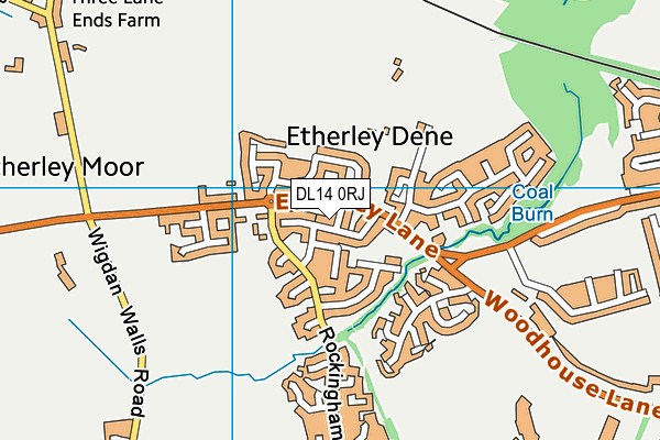DL14 0RJ map - OS VectorMap District (Ordnance Survey) DL14 0RJ map - OS VectorMap District (Ordnance Survey)