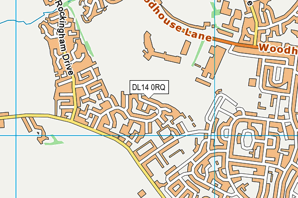 DL14 0RQ map - OS VectorMap District (Ordnance Survey) DL14 0RQ map - OS VectorMap District (Ordnance Survey)