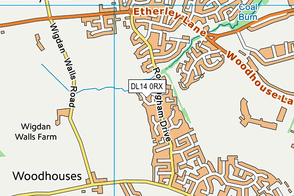 DL14 0RX map - OS VectorMap District (Ordnance Survey) DL14 0RX map - OS VectorMap District (Ordnance Survey)