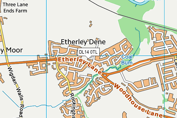 DL14 0TL map - OS VectorMap District (Ordnance Survey) DL14 0TL map - OS VectorMap District (Ordnance Survey)