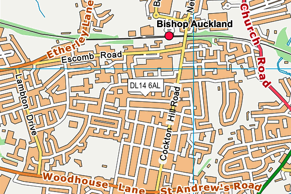 DL14 6AL map - OS VectorMap District (Ordnance Survey) DL14 6AL map - OS VectorMap District (Ordnance Survey)