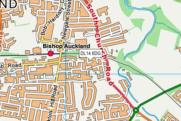 DL14 6DG map - OS VectorMap District (Ordnance Survey) DL14 6DG map - OS VectorMap District (Ordnance Survey)