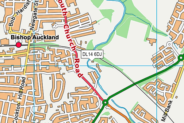 DL14 6DJ map - OS VectorMap District (Ordnance Survey) DL14 6DJ map - OS VectorMap District (Ordnance Survey)