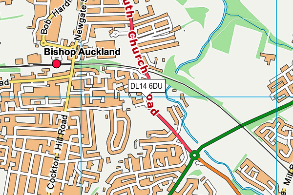 DL14 6DU map - OS VectorMap District (Ordnance Survey) DL14 6DU map - OS VectorMap District (Ordnance Survey)