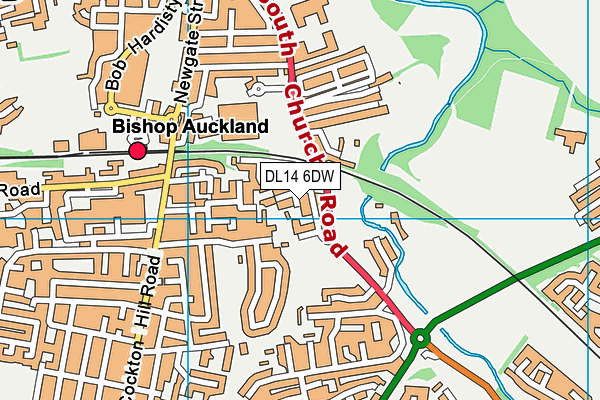 DL14 6DW map - OS VectorMap District (Ordnance Survey) DL14 6DW map - OS VectorMap District (Ordnance Survey)