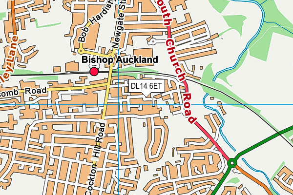 DL14 6ET map - OS VectorMap District (Ordnance Survey) DL14 6ET map - OS VectorMap District (Ordnance Survey)