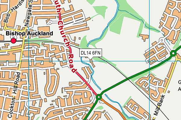 DL14 6FN map - OS VectorMap District (Ordnance Survey) DL14 6FN map - OS VectorMap District (Ordnance Survey)