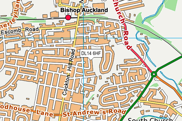 DL14 6HF map - OS VectorMap District (Ordnance Survey) DL14 6HF map - OS VectorMap District (Ordnance Survey)