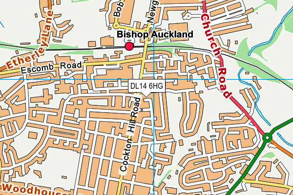 DL14 6HG map - OS VectorMap District (Ordnance Survey) DL14 6HG map - OS VectorMap District (Ordnance Survey)