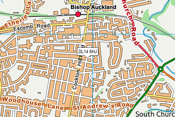 DL14 6HJ map - OS VectorMap District (Ordnance Survey) DL14 6HJ map - OS VectorMap District (Ordnance Survey)