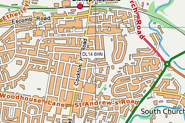 DL14 6HN map - OS VectorMap District (Ordnance Survey) DL14 6HN map - OS VectorMap District (Ordnance Survey)