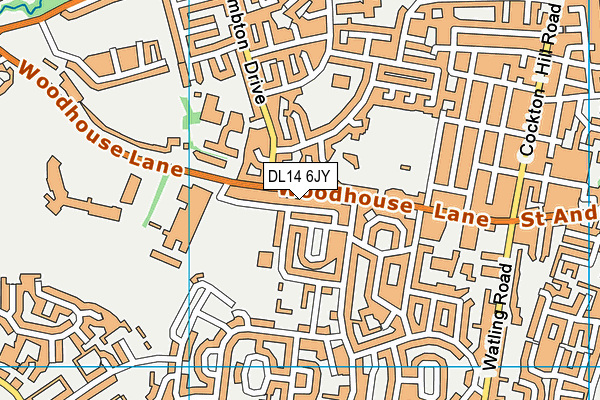 DL14 6JY map - OS VectorMap District (Ordnance Survey) DL14 6JY map - OS VectorMap District (Ordnance Survey)