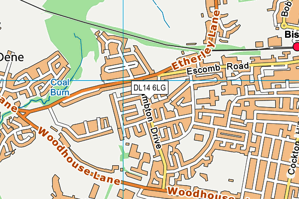 DL14 6LG map - OS VectorMap District (Ordnance Survey) DL14 6LG map - OS VectorMap District (Ordnance Survey)