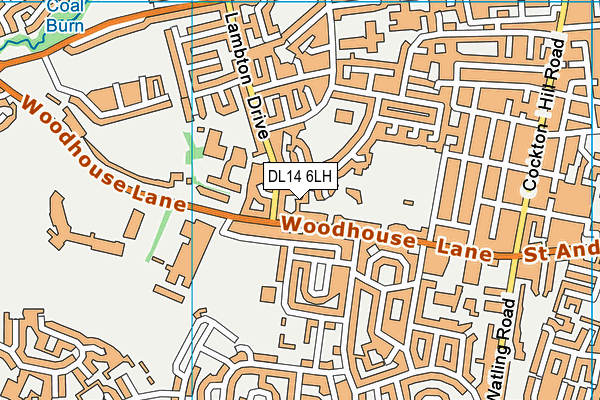 DL14 6LH map - OS VectorMap District (Ordnance Survey) DL14 6LH map - OS VectorMap District (Ordnance Survey)