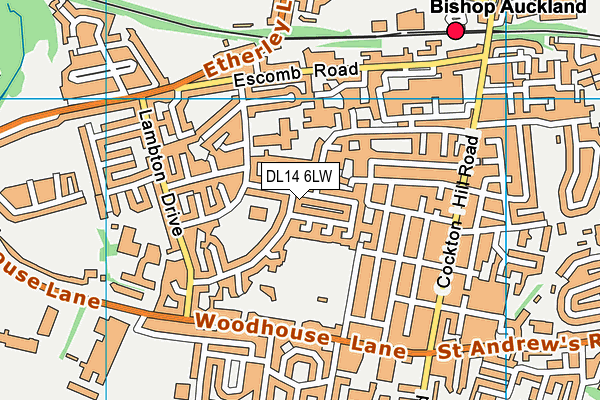 DL14 6LW map - OS VectorMap District (Ordnance Survey) DL14 6LW map - OS VectorMap District (Ordnance Survey)