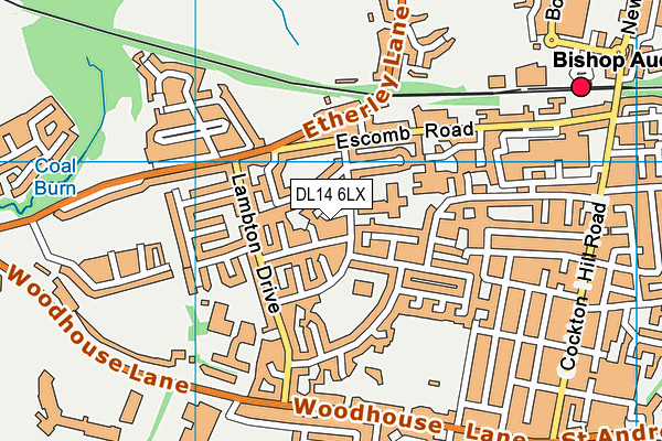 DL14 6LX map - OS VectorMap District (Ordnance Survey) DL14 6LX map - OS VectorMap District (Ordnance Survey)