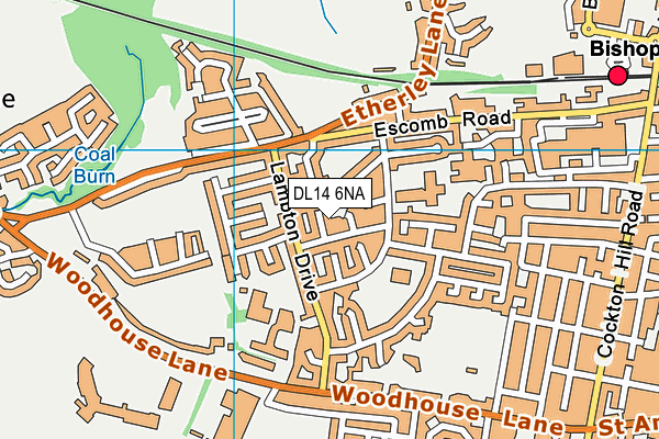 DL14 6NA map - OS VectorMap District (Ordnance Survey) DL14 6NA map - OS VectorMap District (Ordnance Survey)