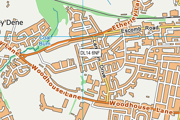 DL14 6NF map - OS VectorMap District (Ordnance Survey) DL14 6NF map - OS VectorMap District (Ordnance Survey)