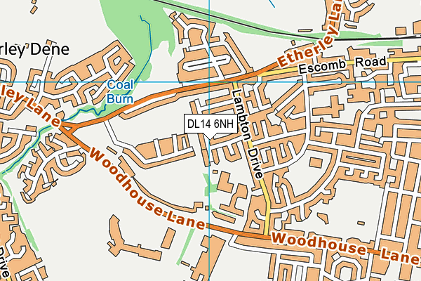 DL14 6NH map - OS VectorMap District (Ordnance Survey) DL14 6NH map - OS VectorMap District (Ordnance Survey)
