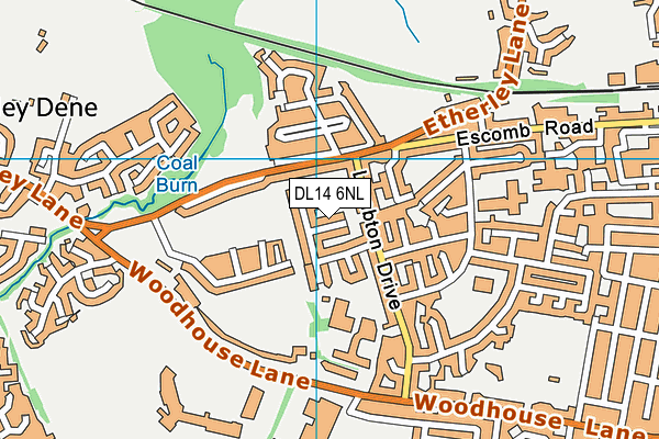 DL14 6NL map - OS VectorMap District (Ordnance Survey) DL14 6NL map - OS VectorMap District (Ordnance Survey)