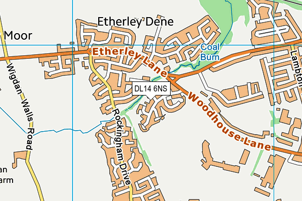 DL14 6NS map - OS VectorMap District (Ordnance Survey) DL14 6NS map - OS VectorMap District (Ordnance Survey)